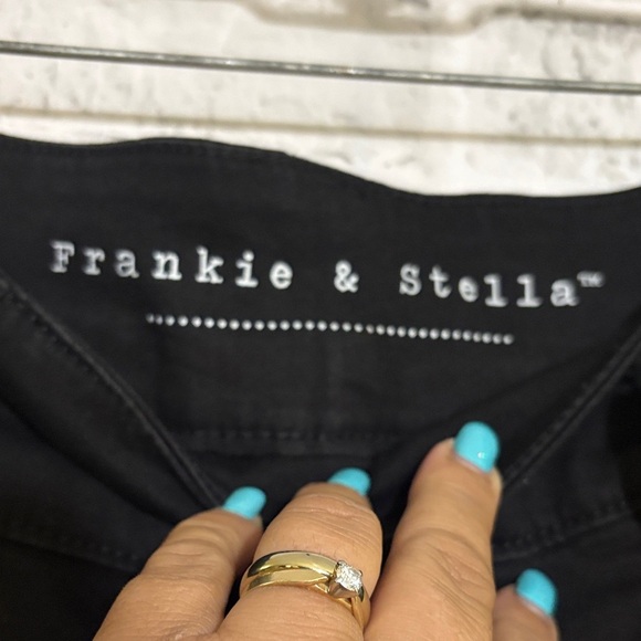 Frankie & Stella Black jeans denim pull on Pants, size 16W - Picture 2 of 11